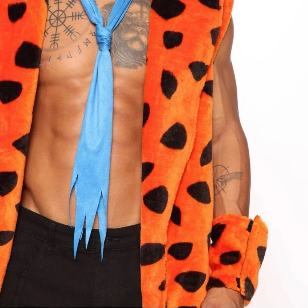 Men's Halloween Fred Flinstone Costume - Picture 3 of 4